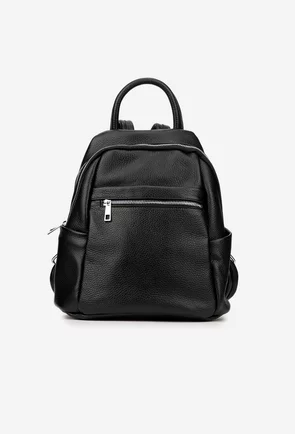 Rucsac dama negru din piele naturala