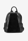 Rucsac dama negru din piele texturata