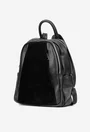 Rucsac dama negru din piele texturata