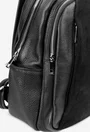 Rucsac dama negru din piele texturata