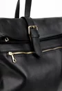 Rucsac dama negru din piele texturata