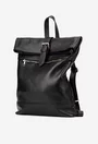 Rucsac dama negru din piele texturata