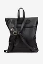 Rucsac dama negru din piele texturata