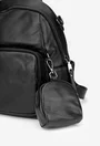 Rucsac dama negru din piele texturata