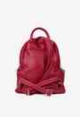 Rucsac dama rosu din piele cu buzunare