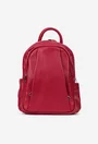Rucsac dama rosu din piele naturala