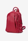 Rucsac dama rosu din piele naturala