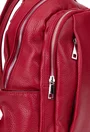 Rucsac dama rosu din piele naturala
