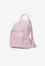 Rucsac dama roz deschis din piele naturala