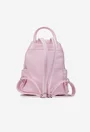 Rucsac dama roz deschis din piele naturala