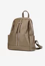 Rucsac dama taupe din piele naturala