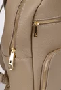Rucsac dama taupe din piele texturata
