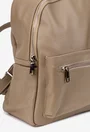 Rucsac dama taupe din piele texturata