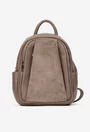 Rucsac dama taupe din piele texturata