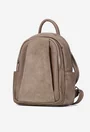 Rucsac dama taupe din piele texturata