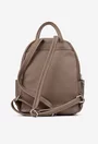 Rucsac dama taupe din piele texturata