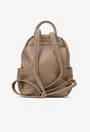 Rucsac dama taupe din piele texturata cu buzunare