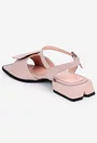 Sandale bej din piele naturala cu ornament