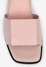 Sandale bej din piele naturala cu ornament