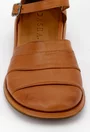 Sandale casual din piele naturala maro