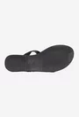 Sandale dama din piele intoarsa neagra
