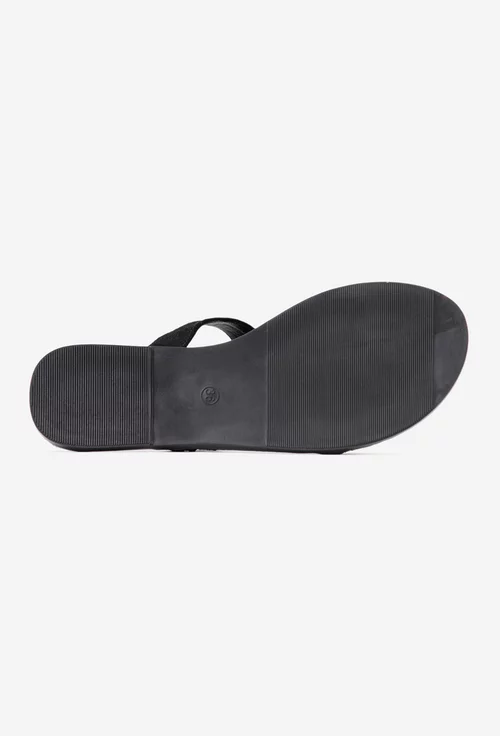 Sandale dama din piele intoarsa neagra
