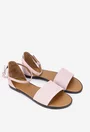 Sandale dama din piele intoarsa roz
