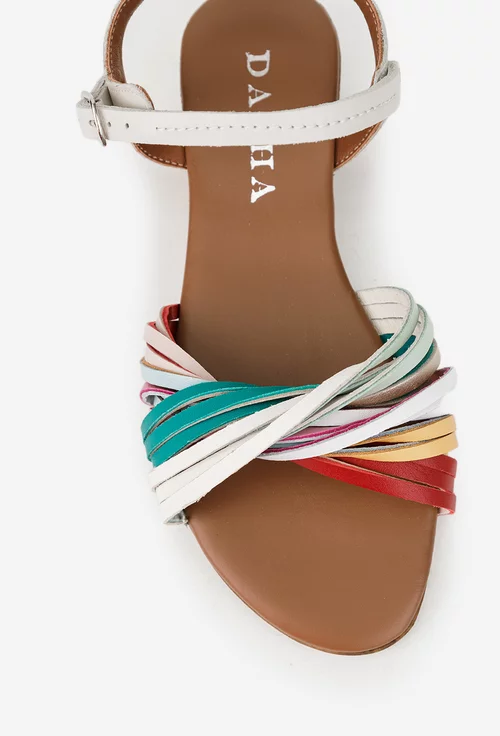 Sandale dama din piele multicolora picture - 6