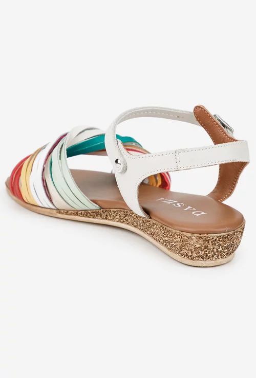 Sandale dama din piele multicolora picture - 3