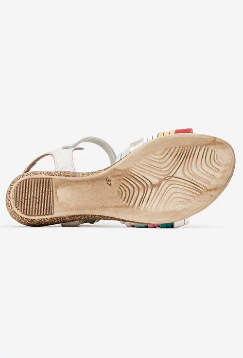 Sandale dama din piele multicolora picture - 4