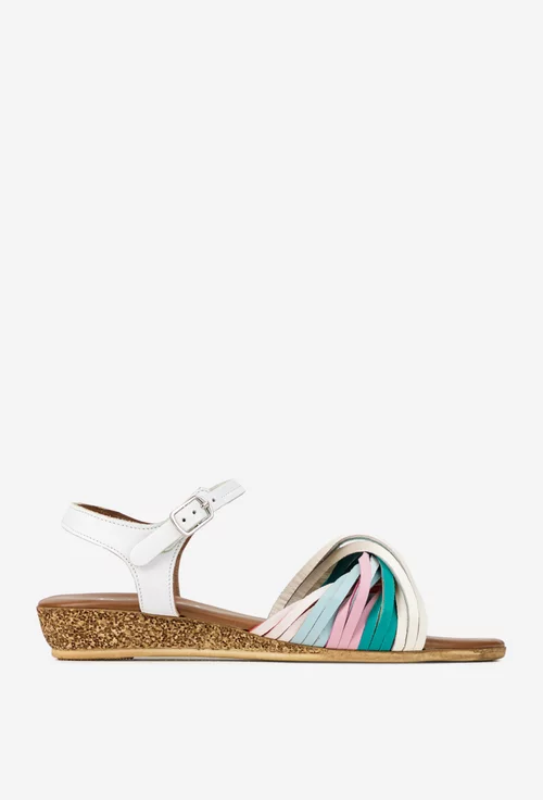 Sandale dama din piele multicolora picture - 3