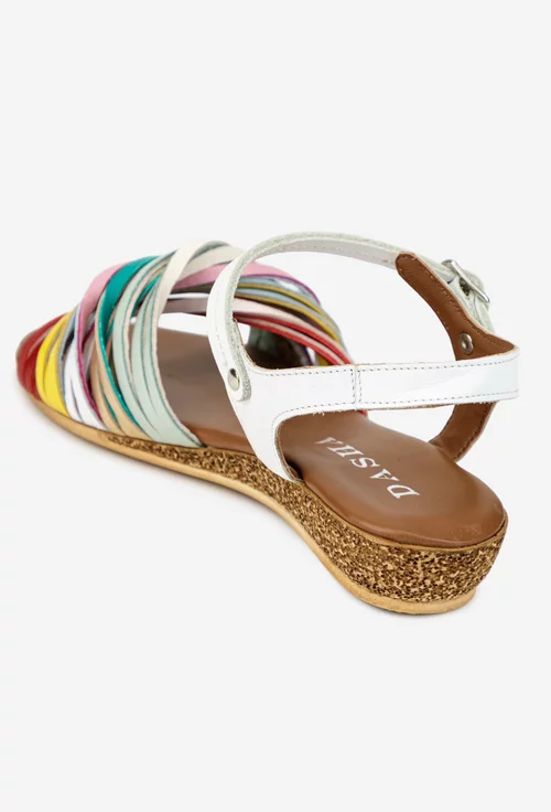 Sandale dama din piele multicolora picture - 4