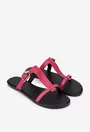 Sandale dama din piele naturala fuchsia