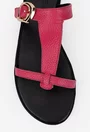 Sandale dama din piele naturala fuchsia