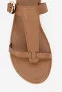 Sandale dama din piele naturala maro
