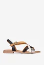 Sandale dama din piele naturala multicolora
