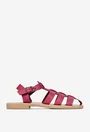Sandale dama fuchsia din piele naturala