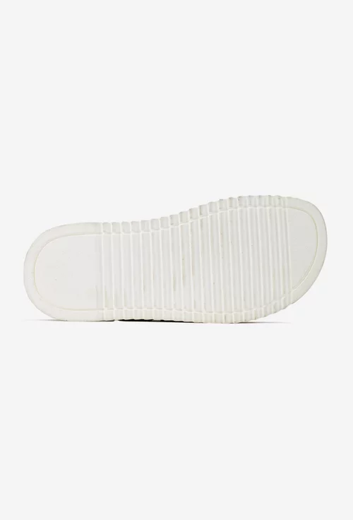 Sandale dama gri din piele texturata model stil papuc