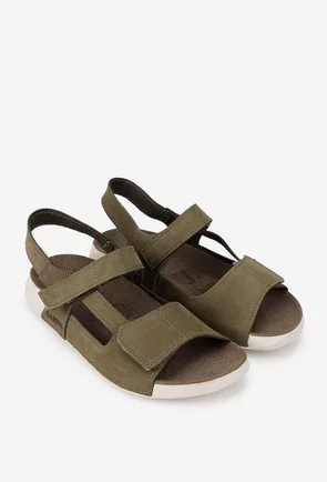 Sandale dama kaki din piele