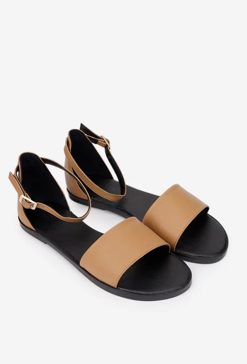 Sandale dama maro din piele naturala