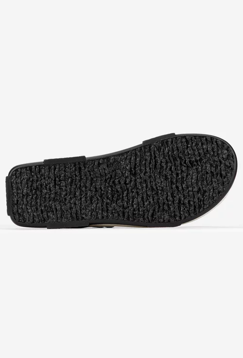 Sandale dama negre din piele naturala
