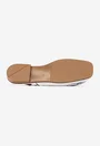 Sandale dama NUR albe din piele naturala cu ornament