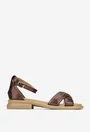 Sandale dama NUR bronz din piele naturala