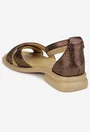 Sandale dama NUR bronz din piele naturala