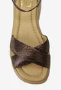 Sandale dama NUR bronz din piele naturala