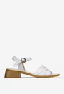 Sandale dama NUR din piele alba