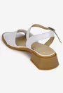 Sandale dama NUR din piele alba