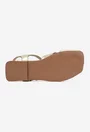 Sandale dama NUR din piele aurie