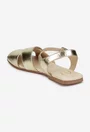 Sandale dama NUR din piele aurie