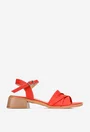 Sandale dama NUR din piele corai